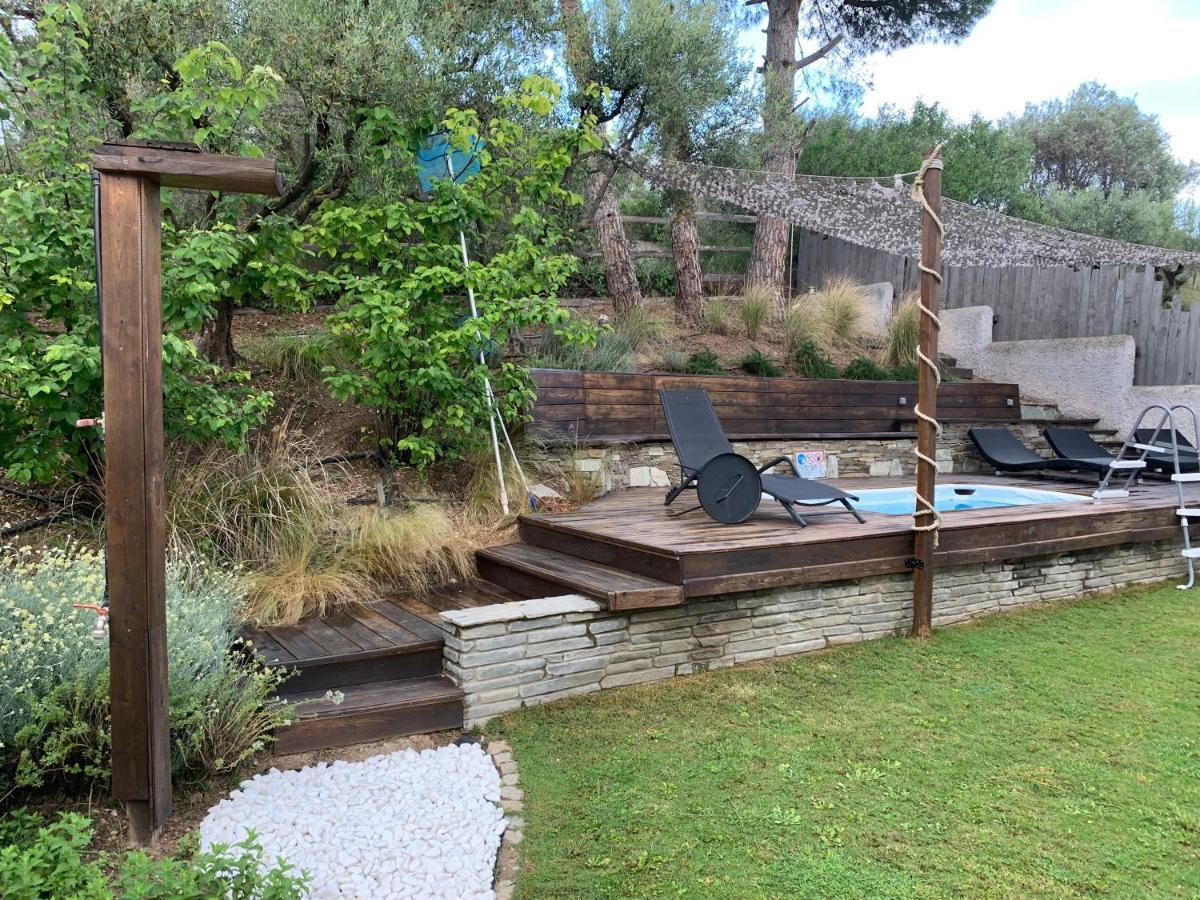 Sea View Villa In Olive Garden Nea Kallikrateia Exterior foto
