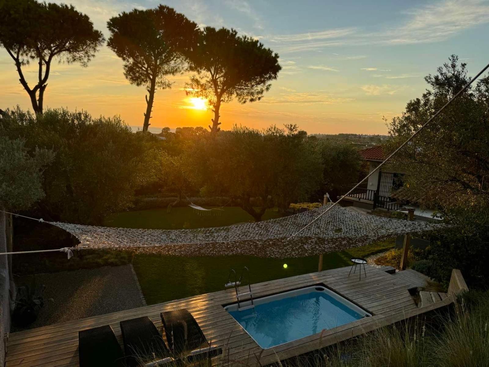 Sea View Villa In Olive Garden Nea Kallikrateia Exterior foto